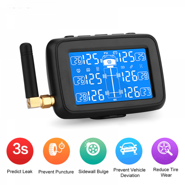 Rechargeable External Tyre Pressure Measuring System With 6 Sensors - Image 3